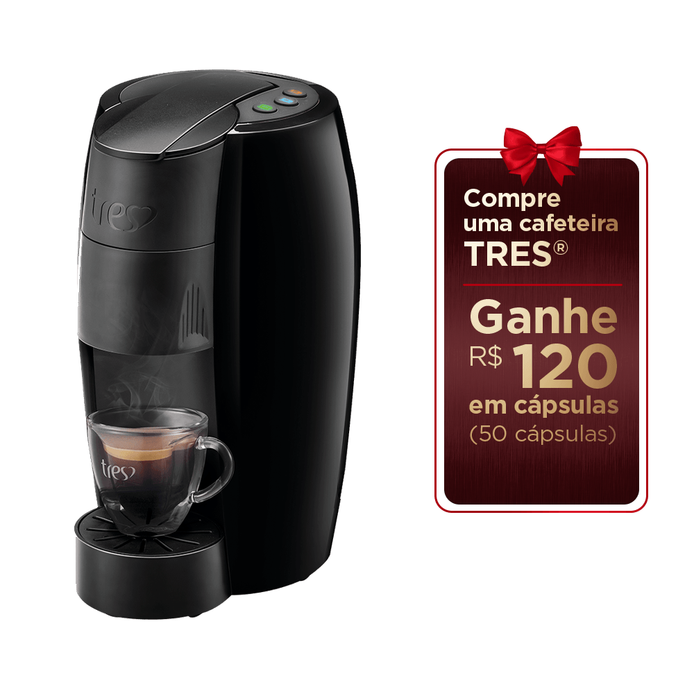 Cafeteira Espresso LOV Preta Automática - TRES 3 Corações - 1