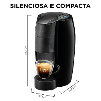 Cafeteira Espresso LOV Preta Automática - TRES 3 Corações - 6