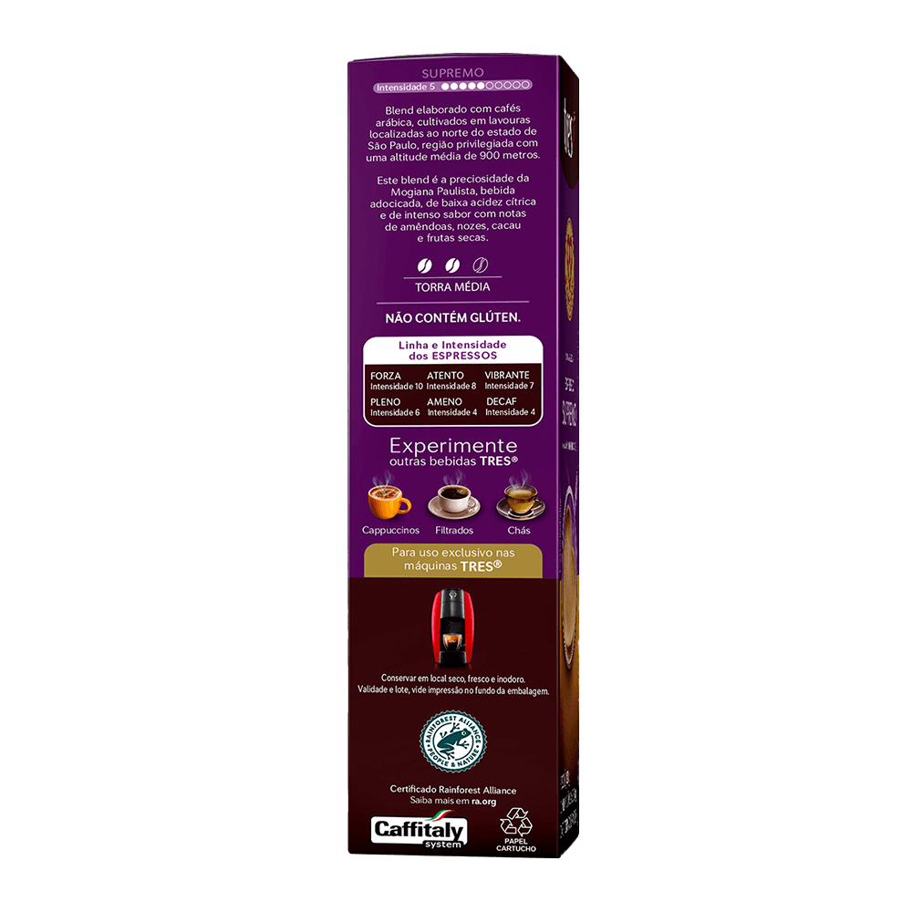 Cápsula de Café Espresso Supremo TRES 3 Corações - 3