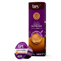 Cápsula de Café Espresso Supremo TRES 3 Corações - 1