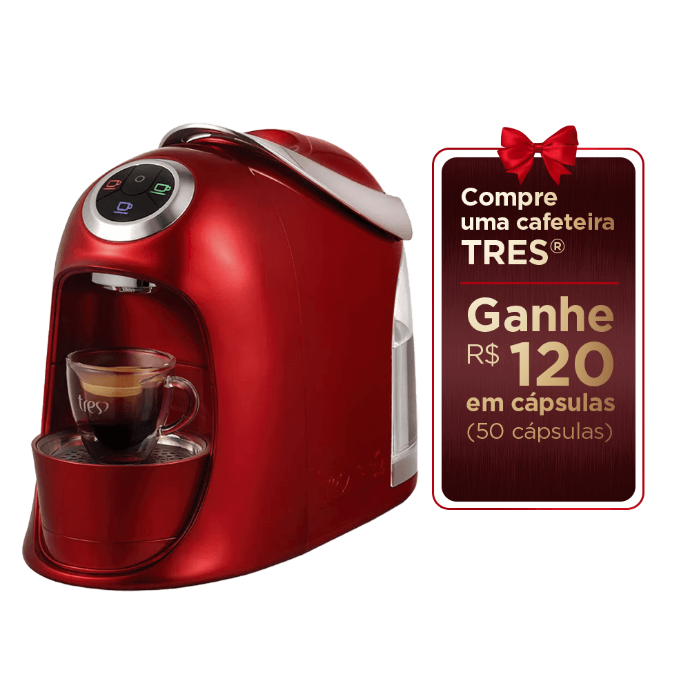 Cafeteira Espresso Versa Vermelha Automática - TRES 3 Corações - 1
