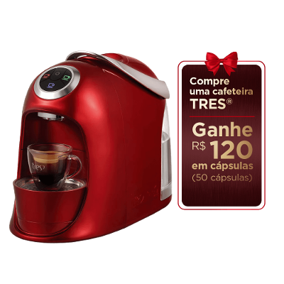 Cafeteira Espresso Versa Vermelha Automática - TRES 3 Corações