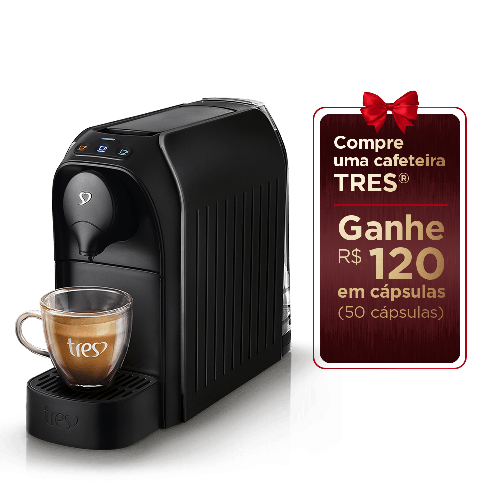 Cafeteira Espresso Passione Preta Automática - TRES 3 Corações - 1