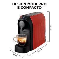 Cafeteira Espresso Passione Vermelha Automática - TRES 3 Corações - 6