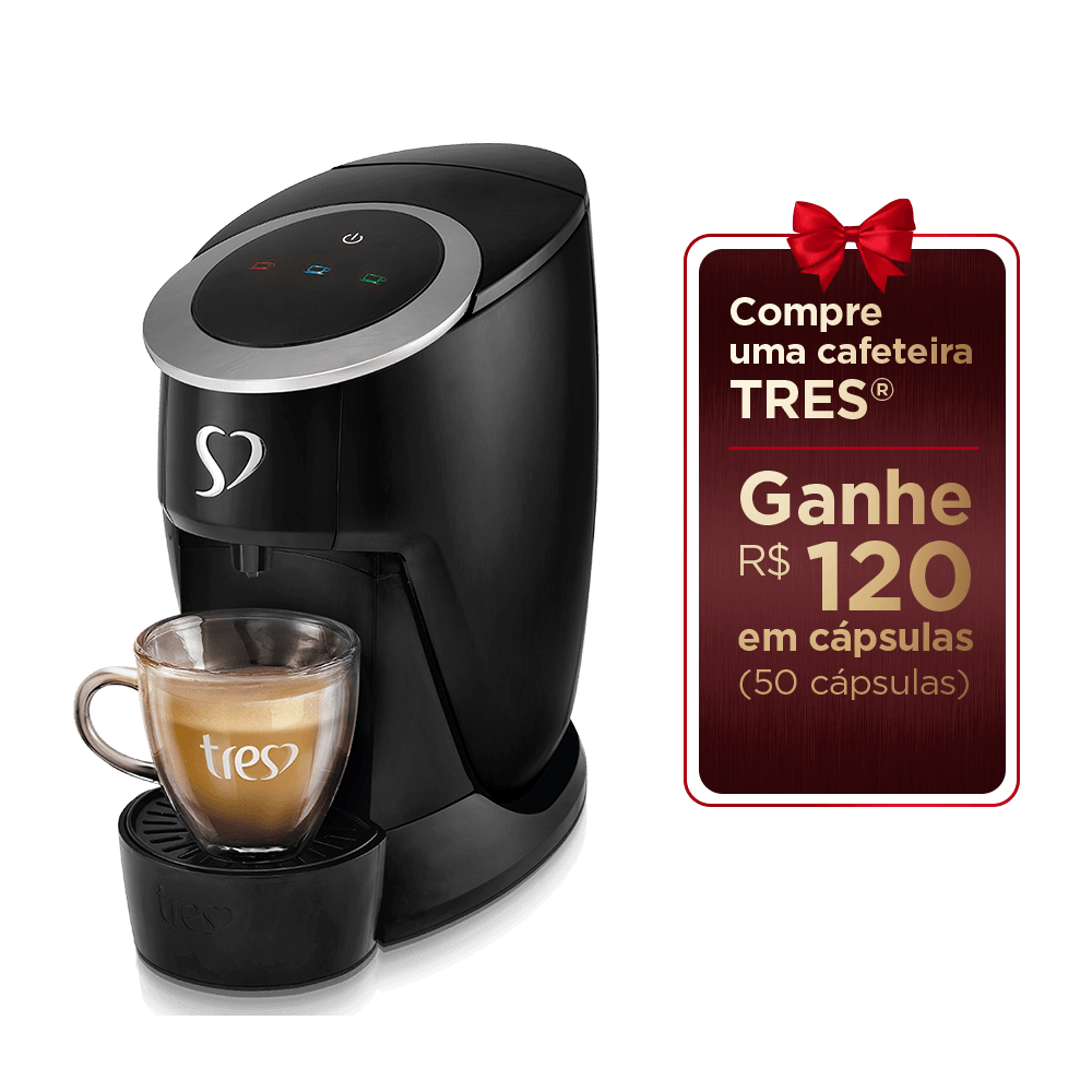Cafeteira Espresso Touch Preta Automática - TRES 3 Corações - 1
