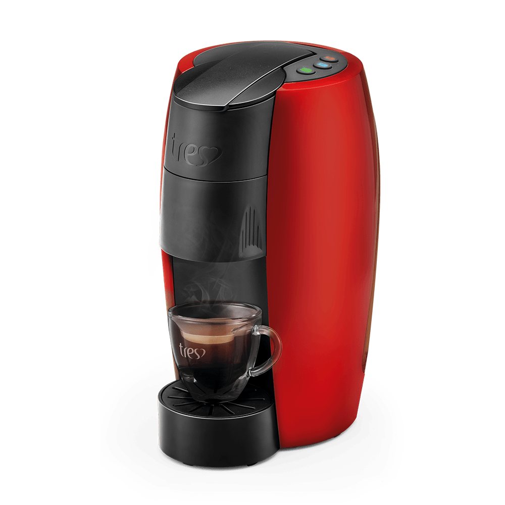 Cafeteira Espresso LOV Vermelha Automática - TRES 3 Corações - 1