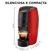 Cafeteira Espresso LOV Vermelha Automática - TRES 3 Corações - 3