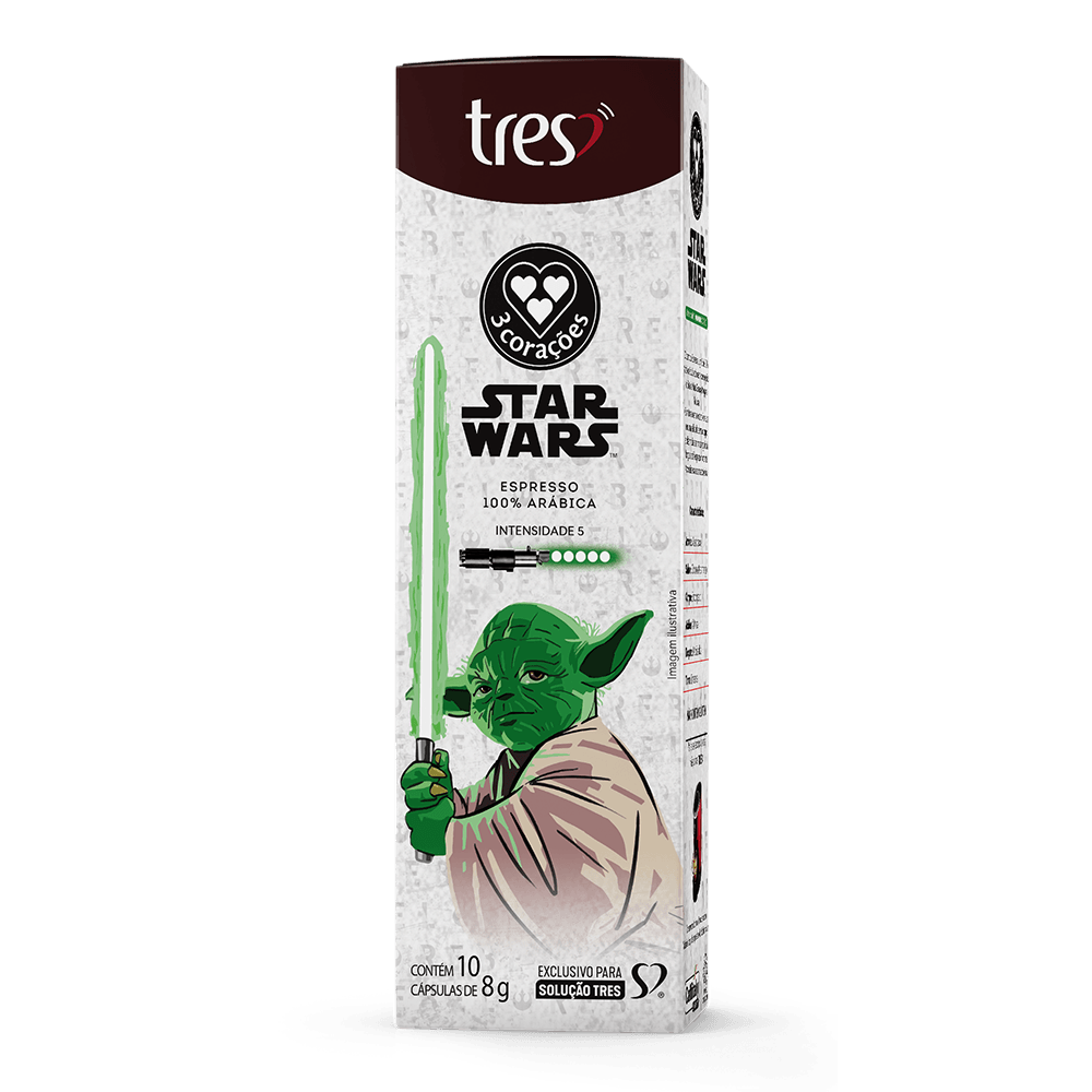 Cápsula de Café Espresso Star Wars™ Mestre Yoda TRES 3 Corações - 3
