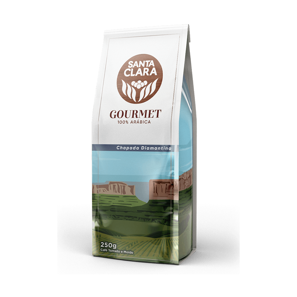 Café Torrado e Moído Chapada Diamantina Gourmet Santa Clara Pacote 250g - 1