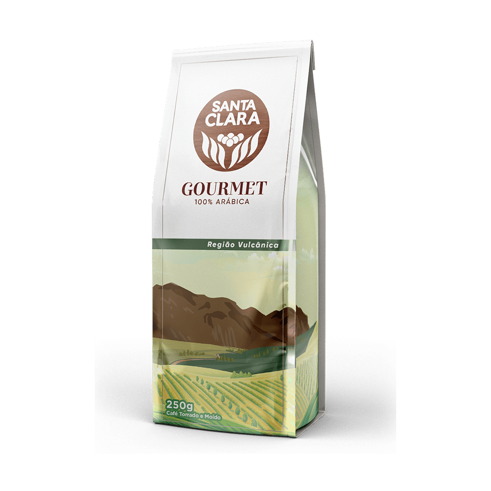 Café Torrado e Moído Região Vulcânica Gourmet Santa Clara Pacote 250g - 1