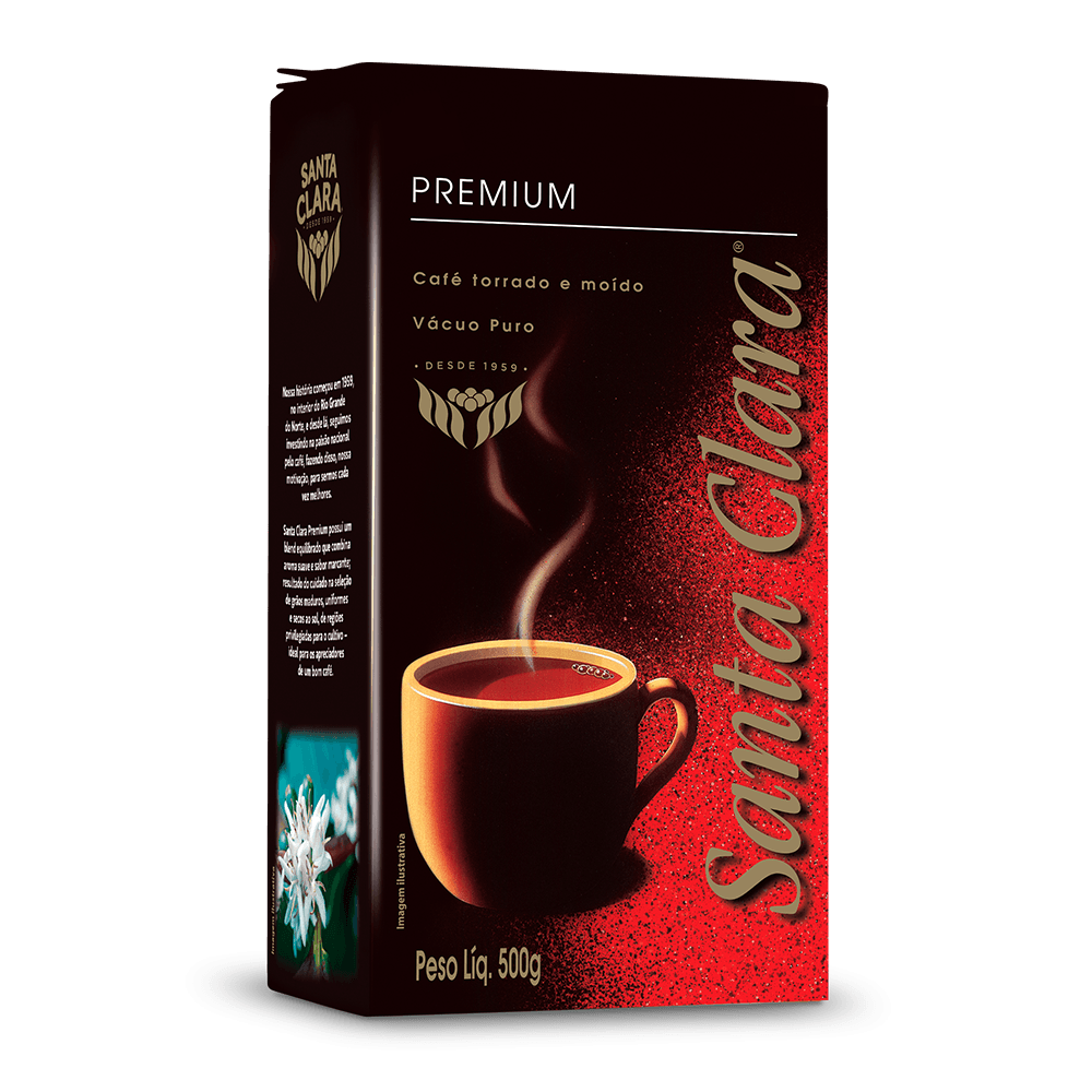 Café Torrado e Moído Santa Clara Premium a Vácuo 500g - 1