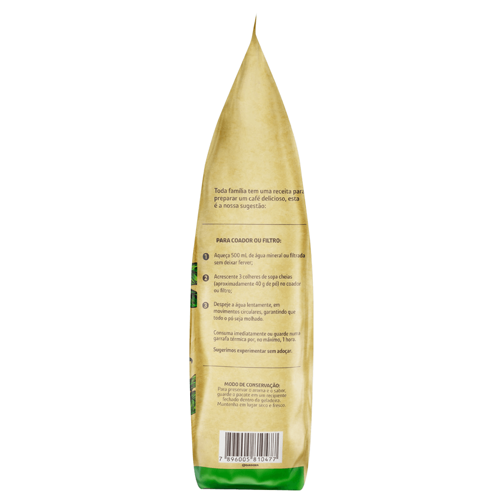 Café Torrado e Moído Orgânico Santa Clara Reserva da Família Pacote 250g - 4