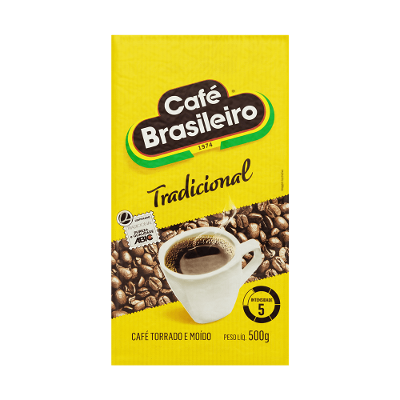 Café Torrado e Moído Café Brasileiro Tradicional a Vácuo 500g