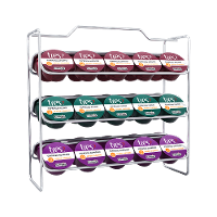 Porta Cápsulas de Prateleira Cromado Para 30 Cápsulas TRES 3 Corações - 1