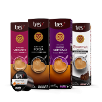Kit Espressos Queridinhos 80 Cápsulas TRES 3 Corações - 1