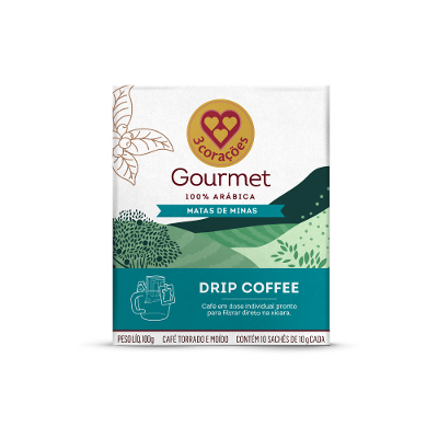 Drip Coffee Gourmet Matas de Minas 3 Corações