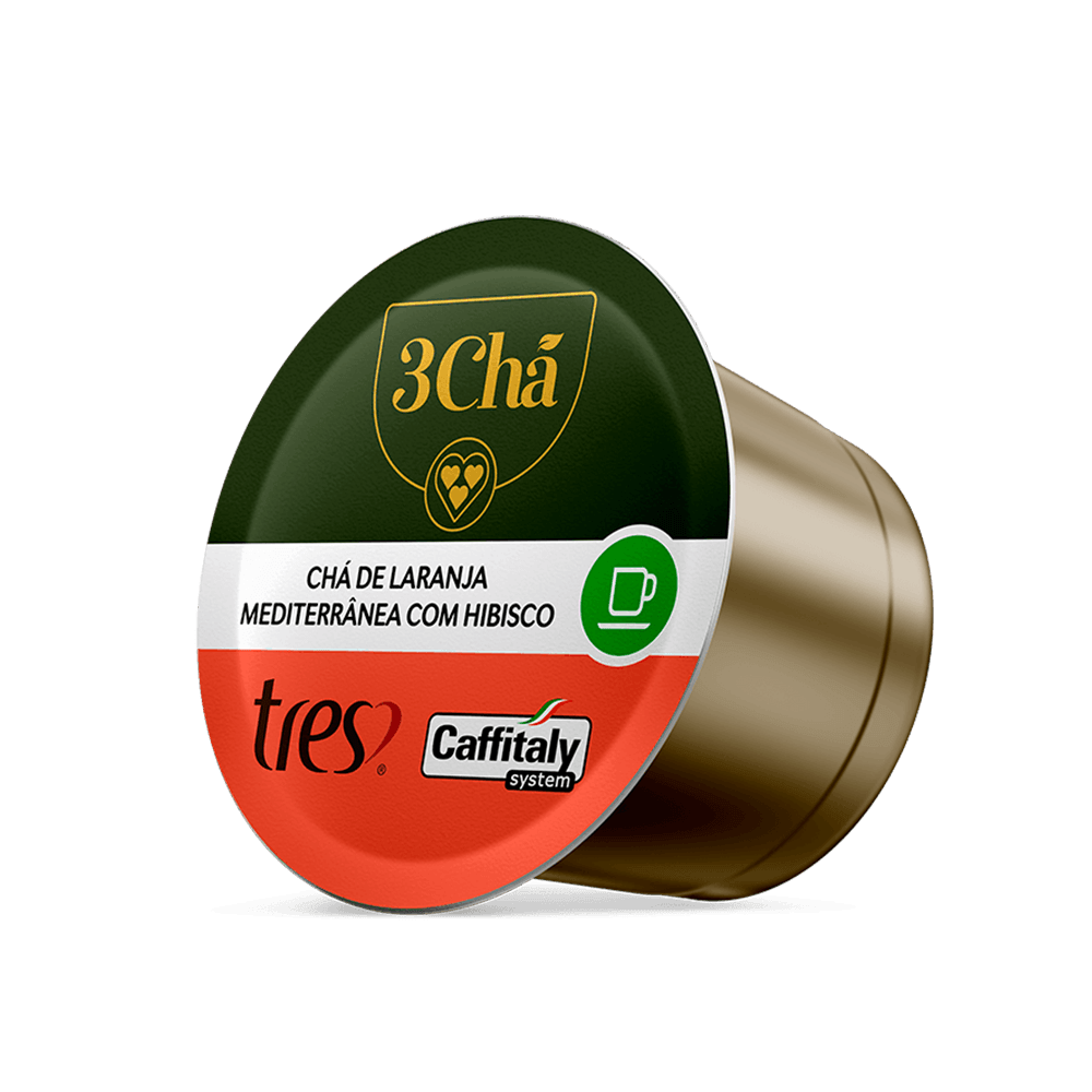 Cápsula de Chá de Laranja Mediterrânea com Hibisco TRES 3Chá - 4