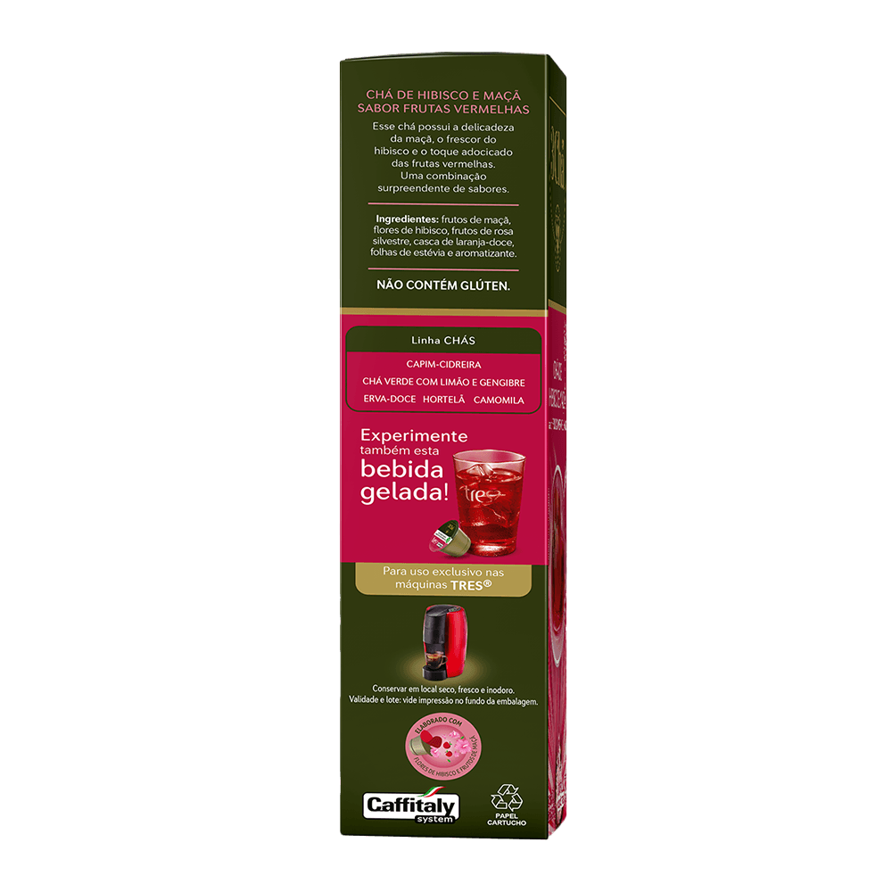 Cápsula de Chá Hibisco e Maçã TRES 3Chá - 2