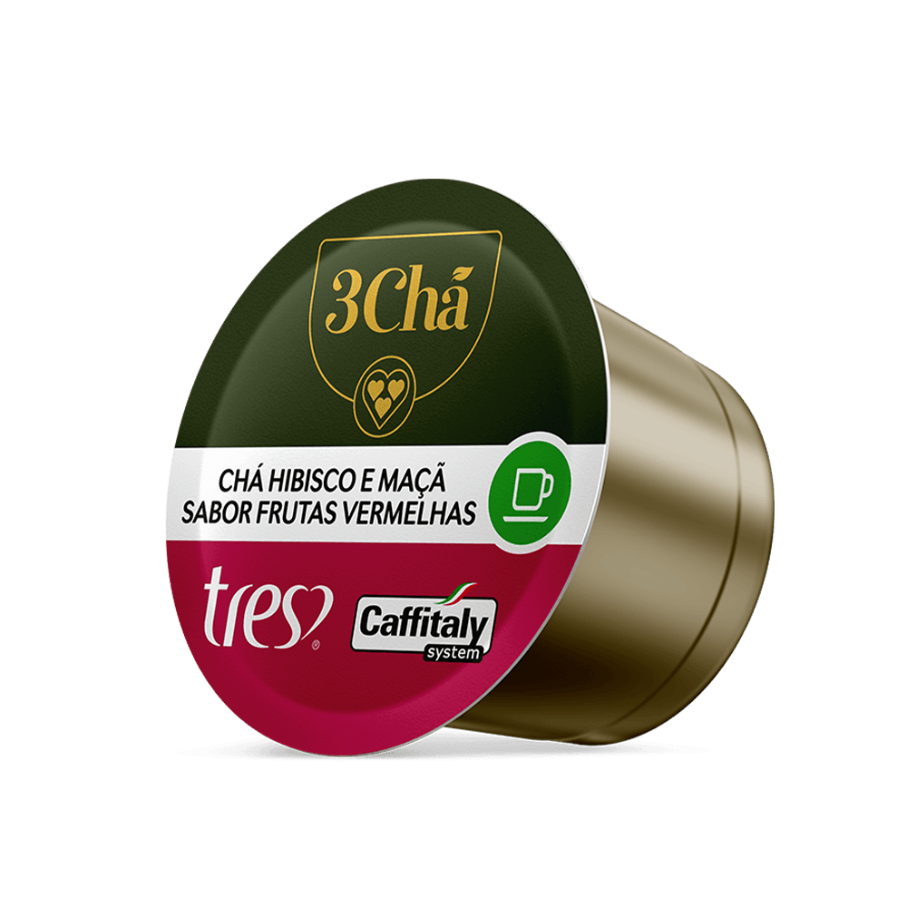 Cápsula de Chá Hibisco e Maçã TRES 3Chá - 3