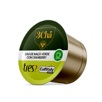 Cápsula de Chá de Maçã Verde com Cranberry TRES 3Chá