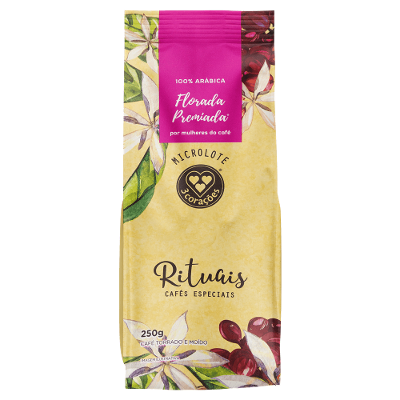Café Torrado e Moído Florada Rituais 3 Corações Pacote 250g