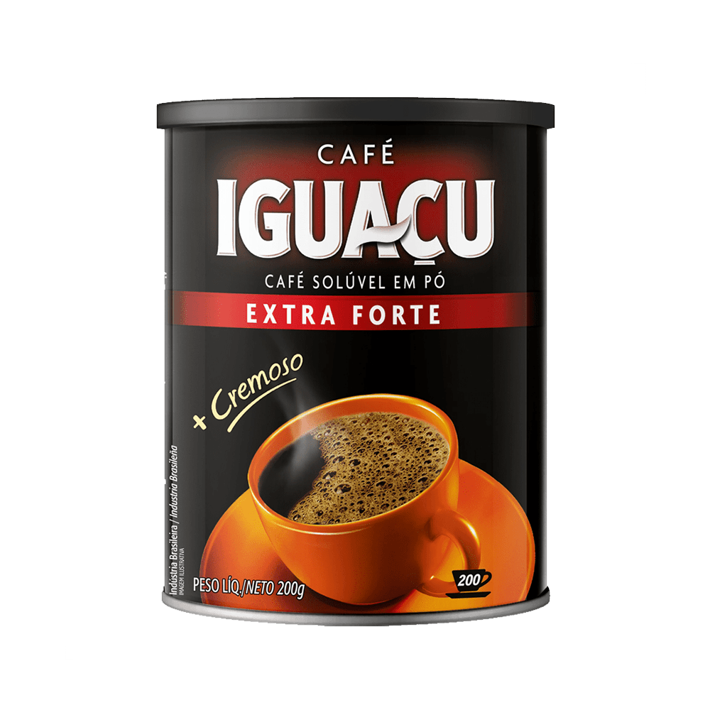 Café Solúvel em Pó Extra Forte Iguaçu Lata 200g - 1