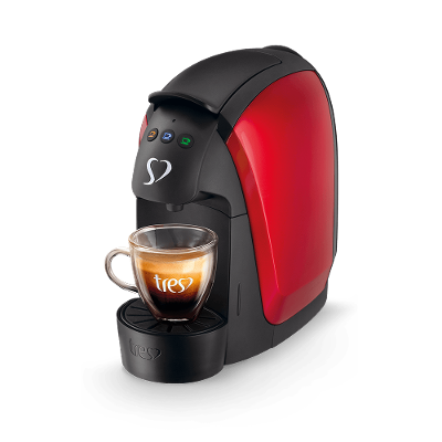 Cafeteira Espresso Luna Vermelha Automática - TRES 3 Corações