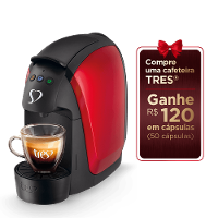 Cafeteira Espresso Luna Vermelha Automática - TRES 3 Corações - 1