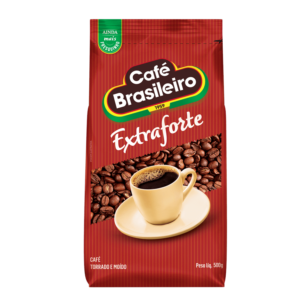 Café Torrado e Moído Café Brasileiro Extra Forte Pacote 500g - 1