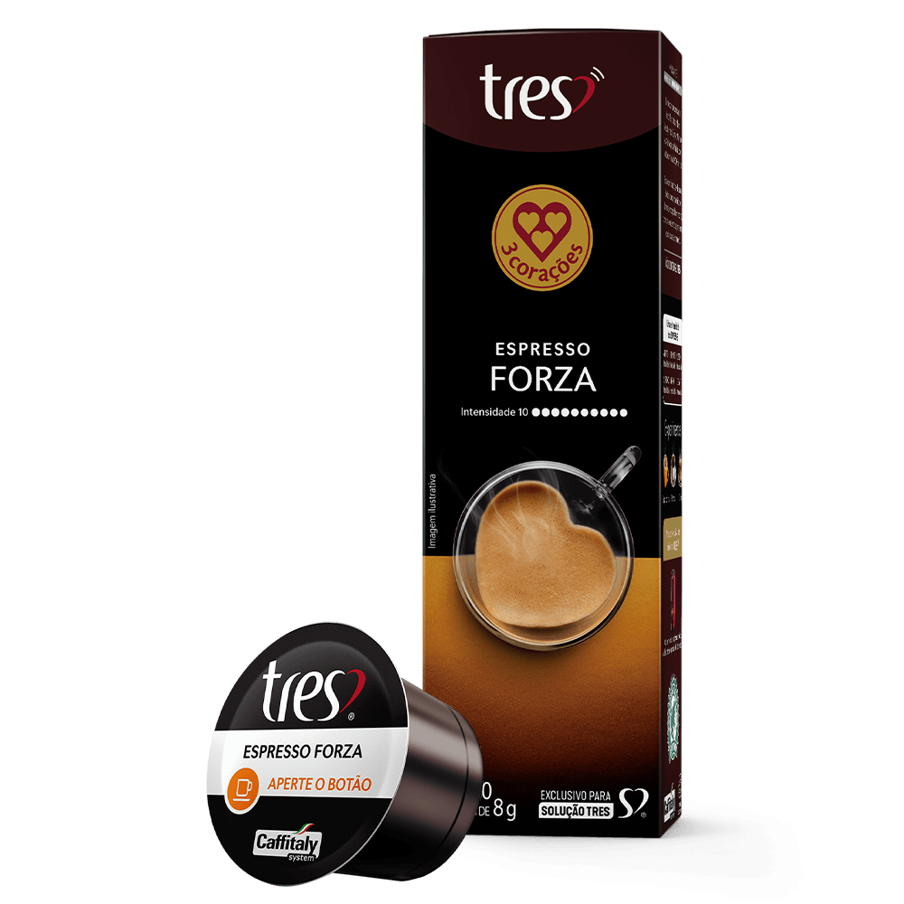 Cápsula de Café Espresso Forza TRES 3 Corações - 1