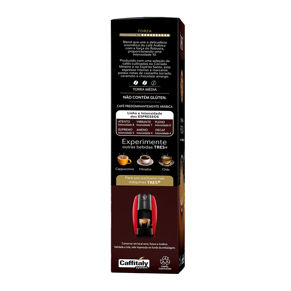 Cápsula de Café Espresso Forza TRES 3 Corações - 3