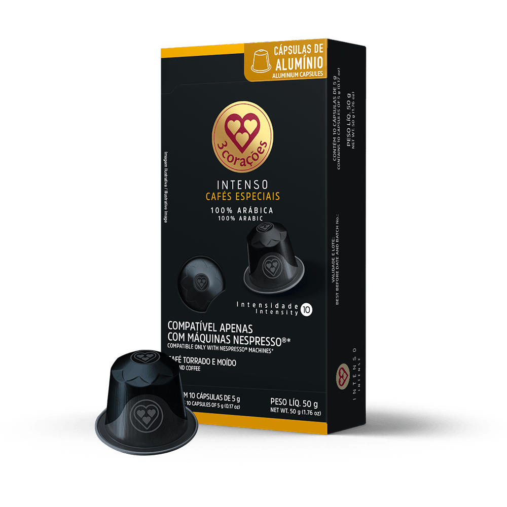 Cápsula de Café Compatíveis Nespresso® Intenso 3 Corações - 1