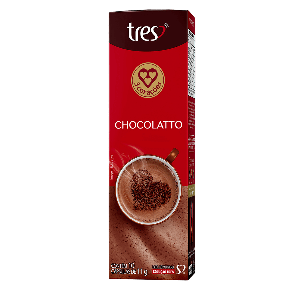 Cápsula Chocolatto TRES 3 Corações - 2