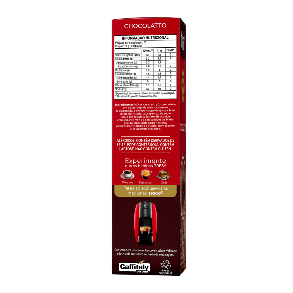 Cápsula Chocolatto TRES 3 Corações - 3