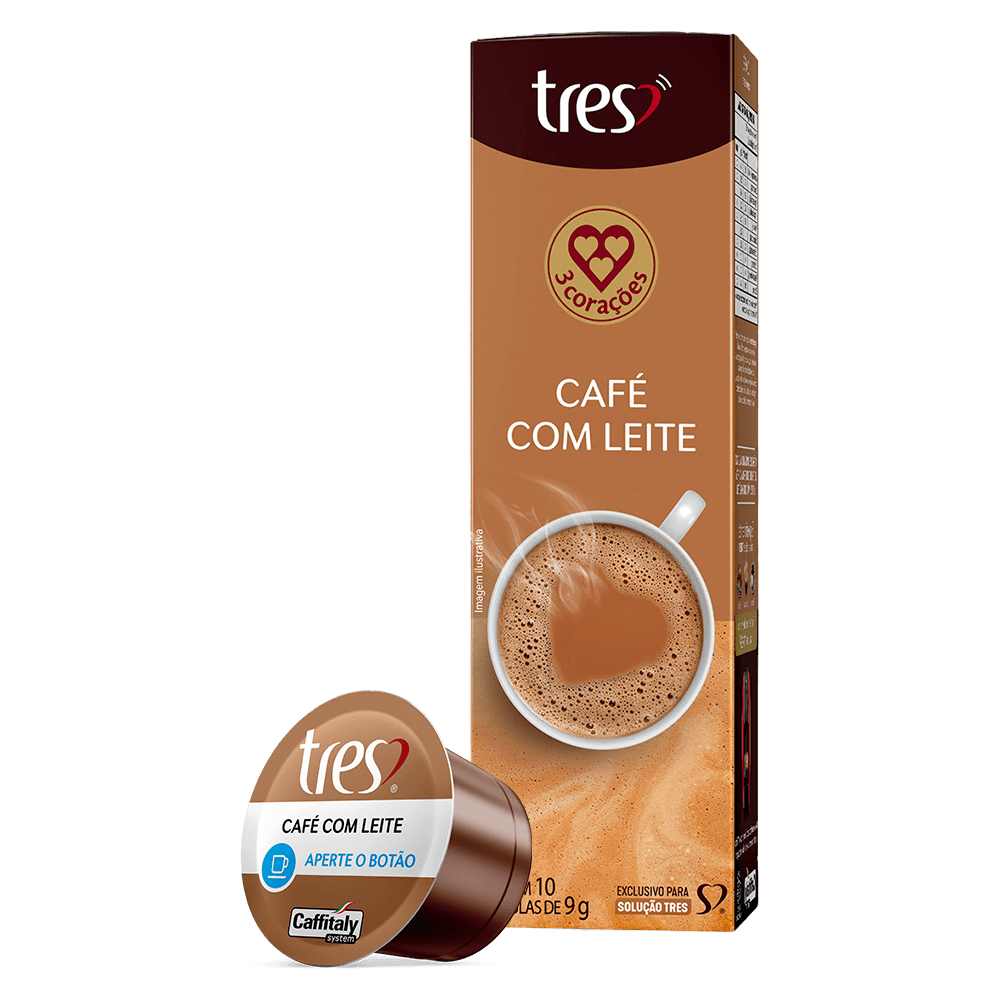 Cápsula de Café com Leite TRES 3 Corações - 1