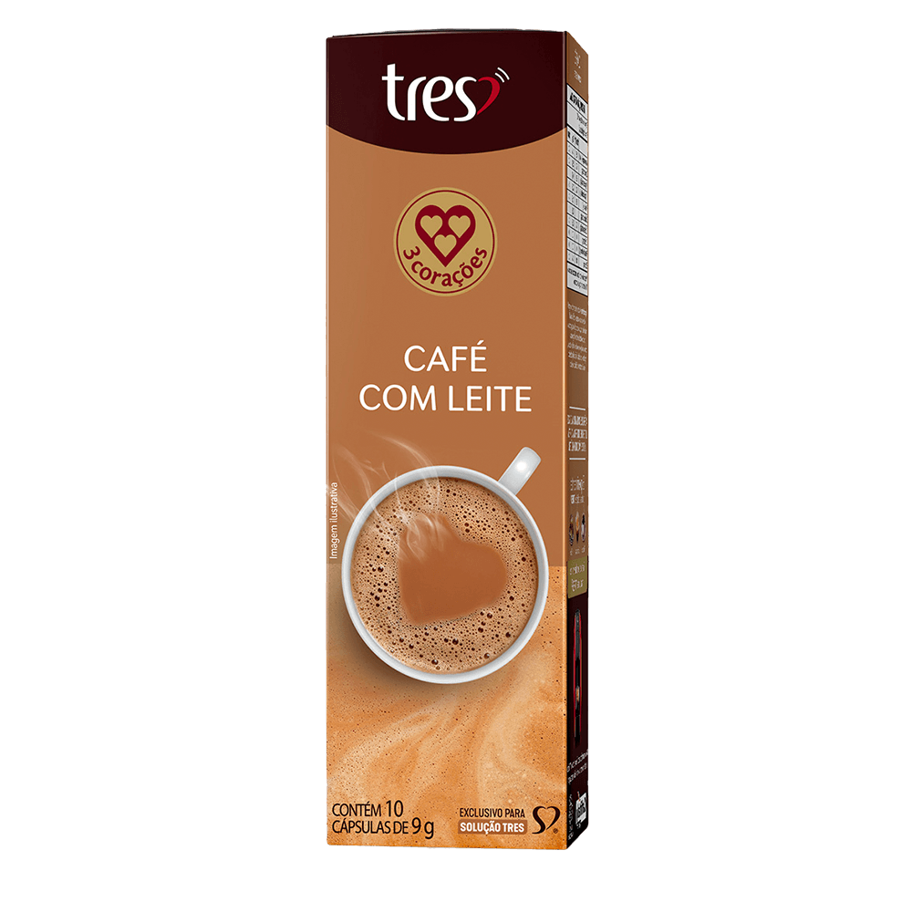 Cápsula de Café com Leite TRES 3 Corações - 2