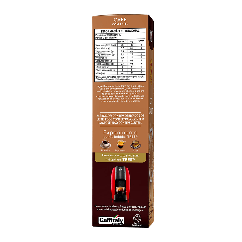 Cápsula de Café com Leite TRES 3 Corações - 3