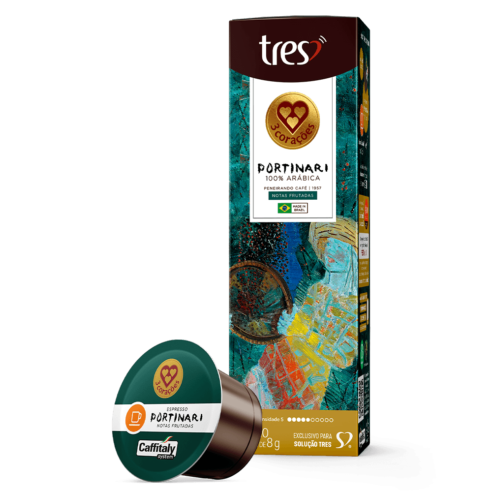 Cápsula de Café Espresso Portinari Peneirando Café TRES 3 Corações - 1