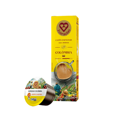 Cápsula de Café Espresso Regiões do Mundo Colômbia 3 Corações