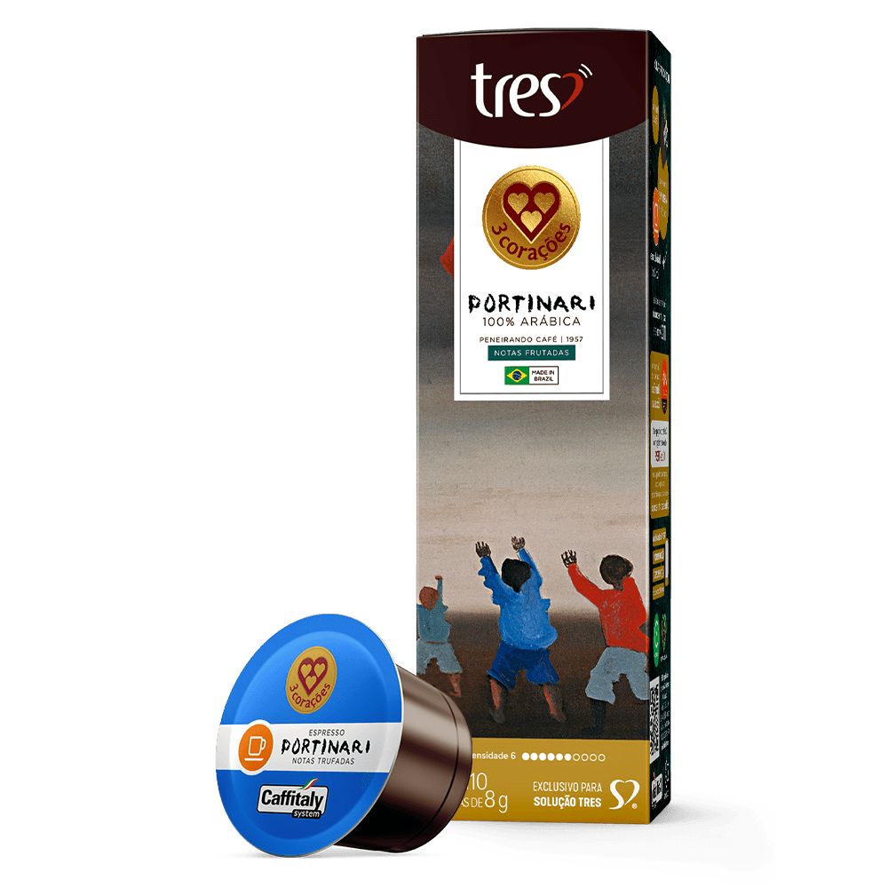 Cápsula de Café Espresso Portinari Meninos Soltando Pipa TRES 3 Corações - 1