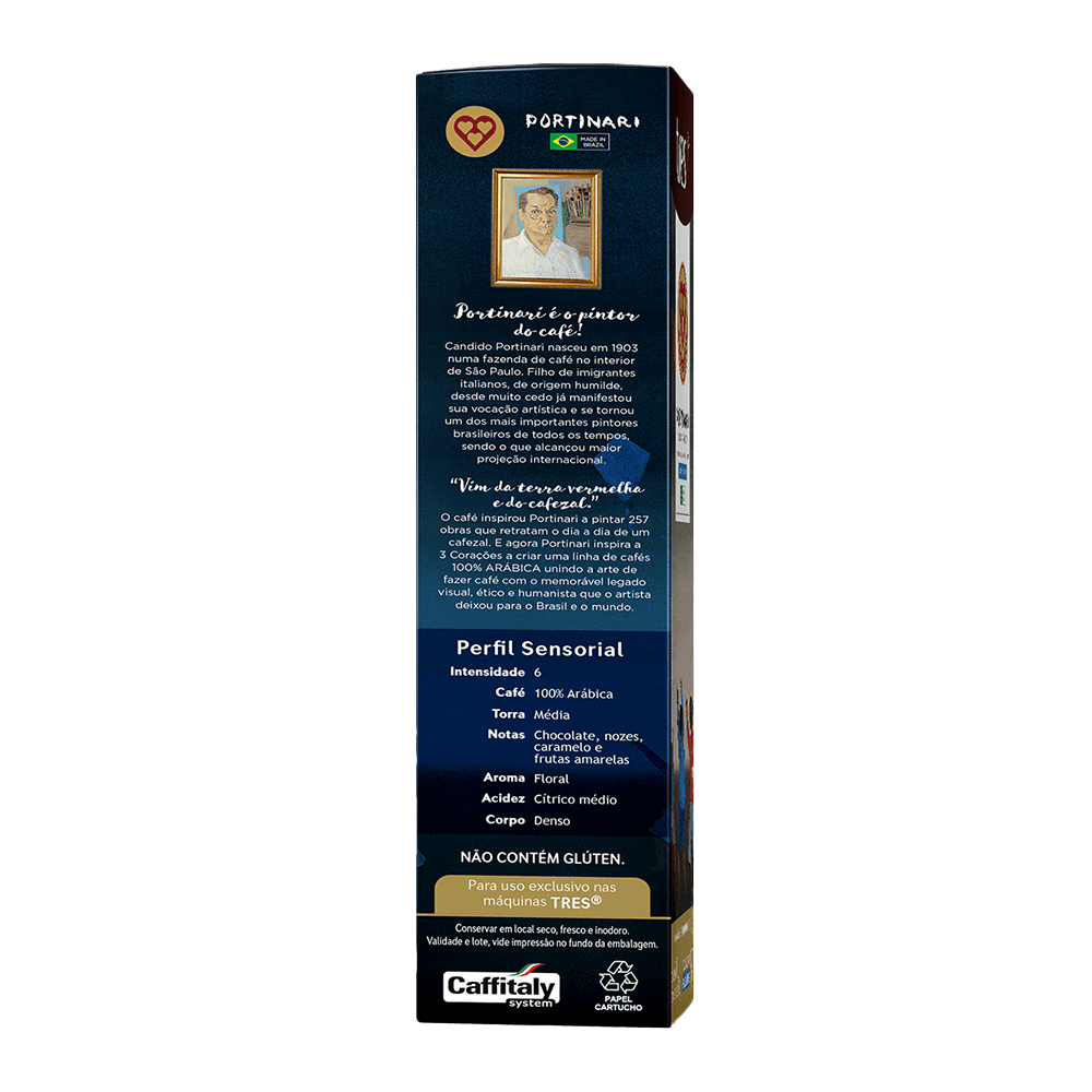 Cápsula de Café Espresso Portinari Meninos Soltando Pipa TRES 3 Corações - 3