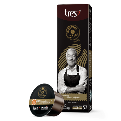 Cápsula de Café Espresso ID Coffee Alex Atala TRES 3 Corações