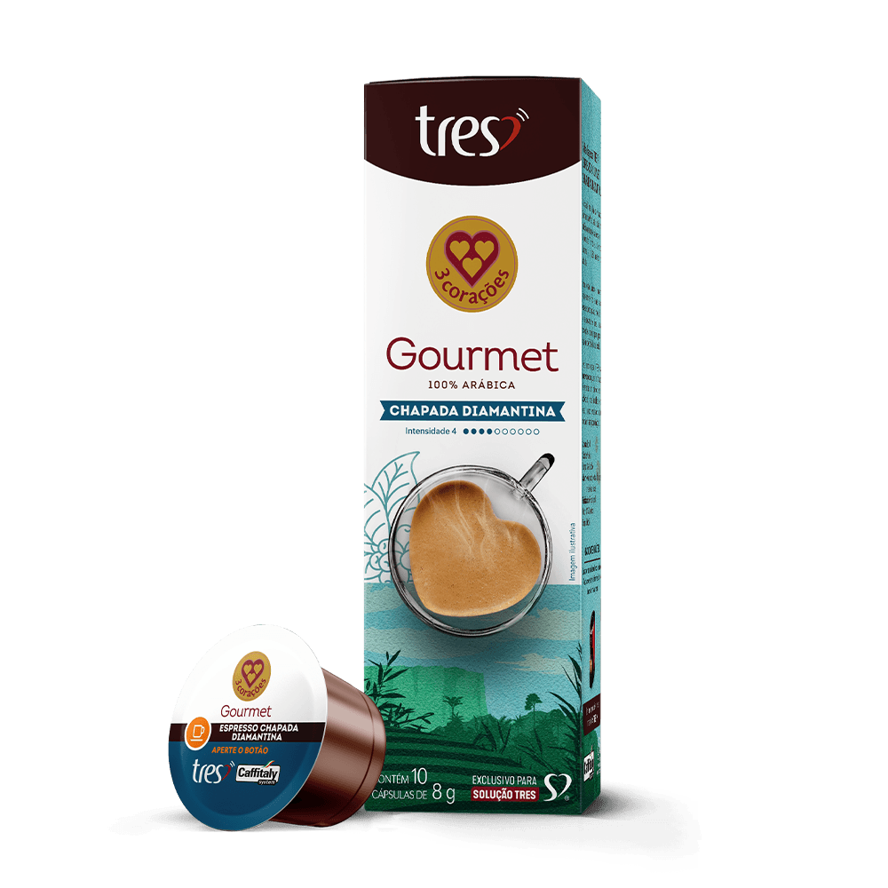 Cápsula de Café Espresso Gourmet Chapada Diamantina TRES 3 Corações - 1