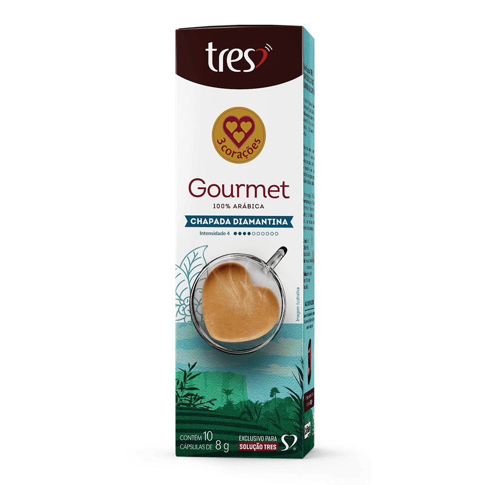 Cápsula de Café Espresso Gourmet Chapada Diamantina TRES 3 Corações - 2