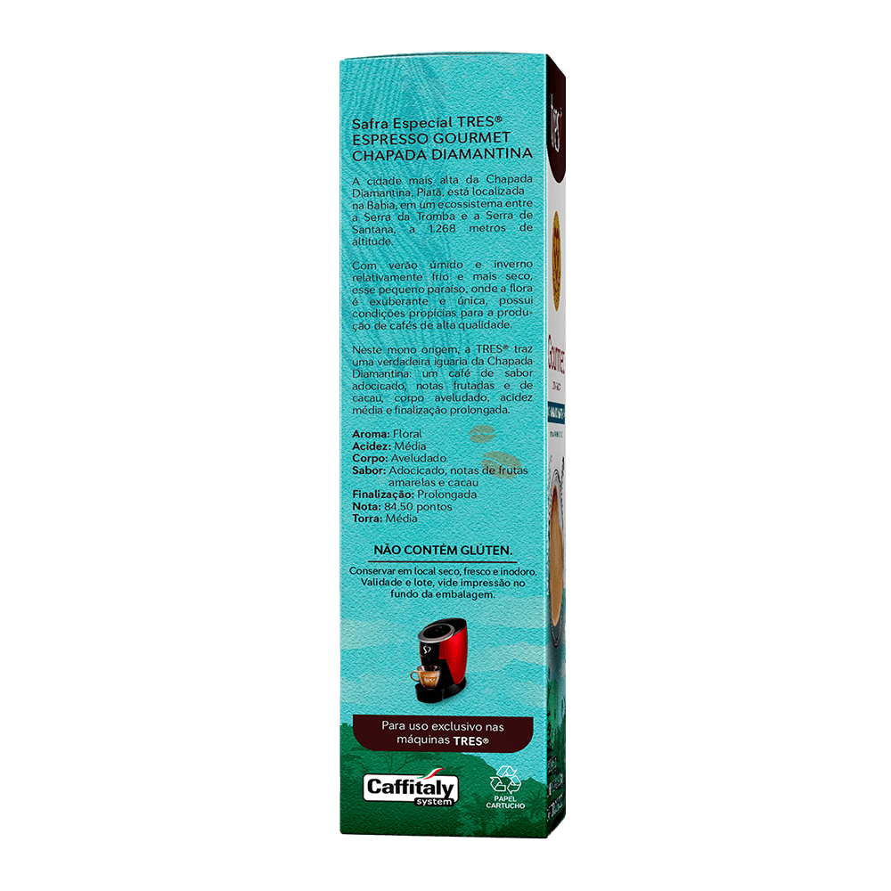 Cápsula de Café Espresso Gourmet Chapada Diamantina TRES 3 Corações - 3