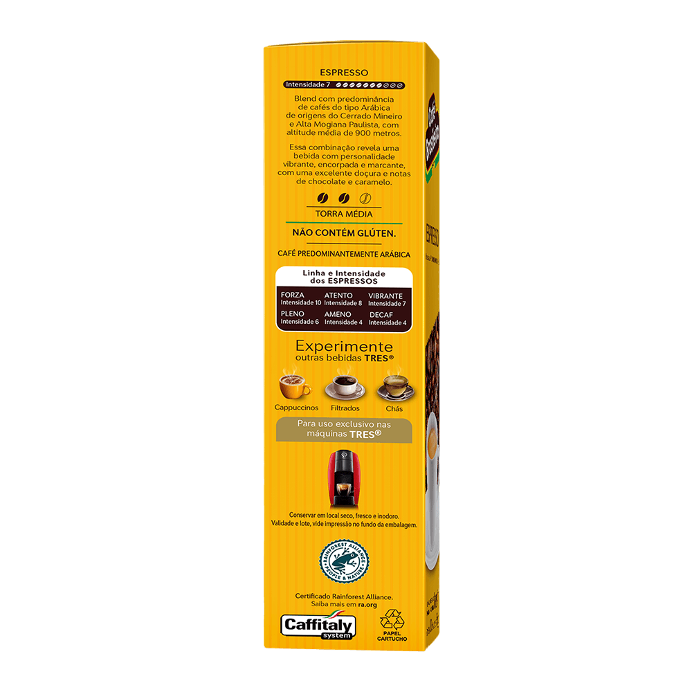 Cápsula de Café Espresso Brasileiro TRES 3 Corações - 2