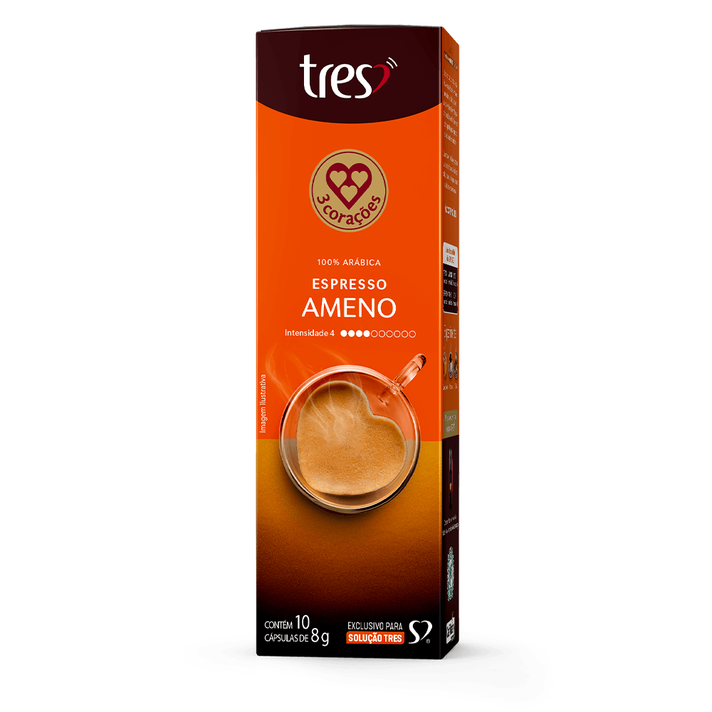 Cápsula de Café Espresso Ameno TRES 3 Corações - 2