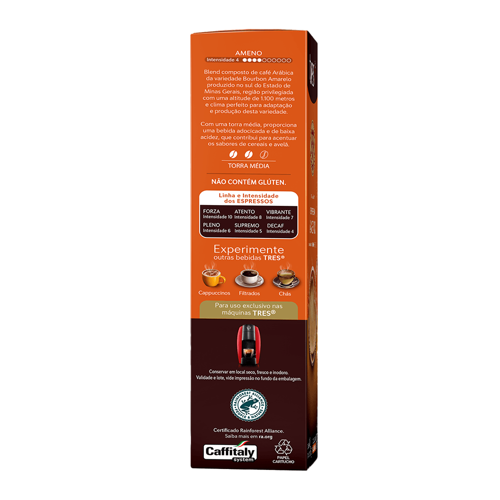 Cápsula de Café Espresso Ameno TRES 3 Corações - 3