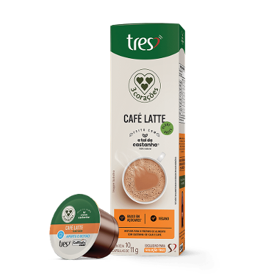 Cápsula de Café Latte Vegetal TRES 3 Corações
