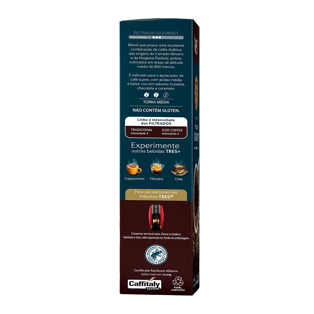 Cápsula de Café Filtrado Gourmet TRES 3 Corações - 3